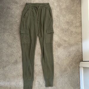 VENUS Olive Green Cargo Jogger Track Pants